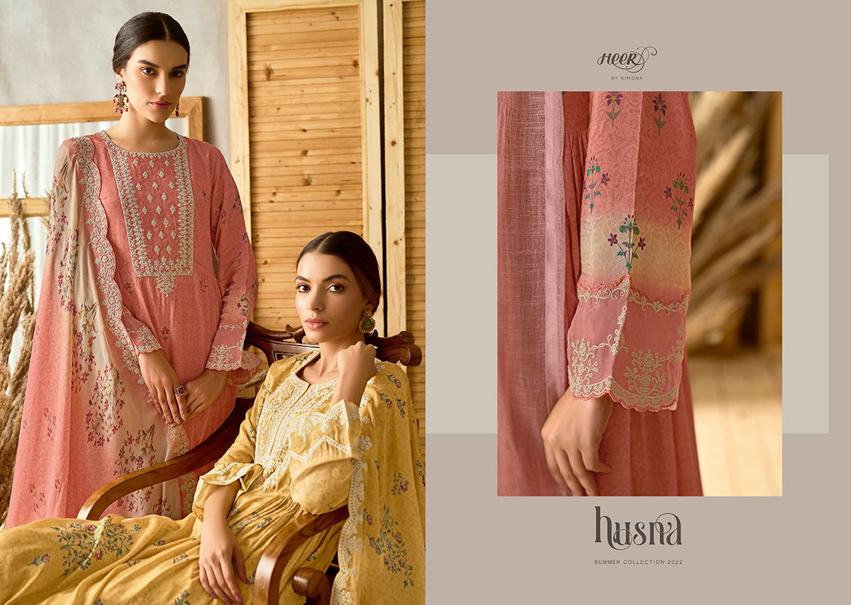 Husna Heer Heavy Designer Fancy Festive Wear Latest Salwar Suit Collection